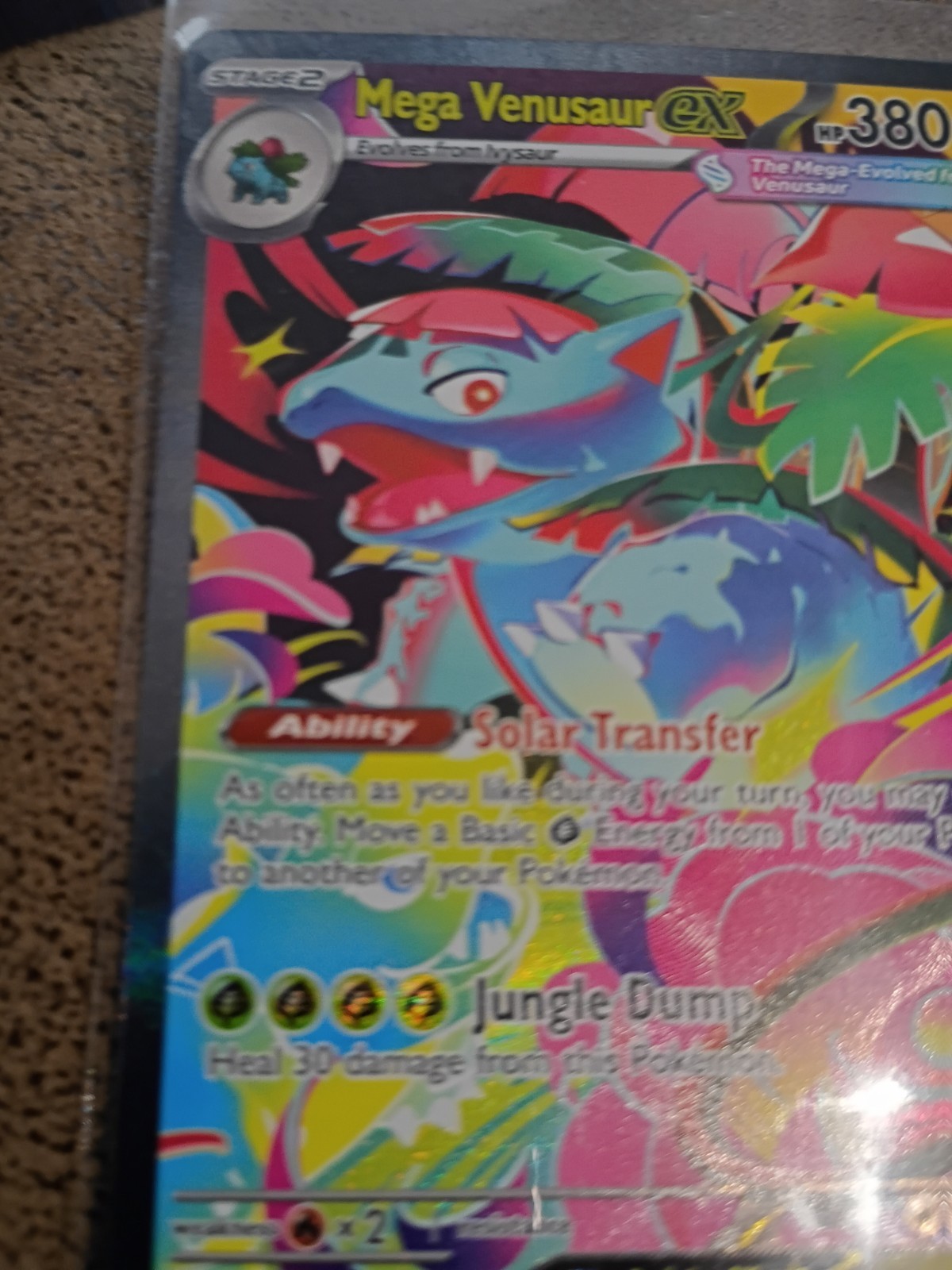 MINT MEGA VENUSAUR EX ENGLISH Alt Art SIR 177/132 RARE FREAH PACK PULL EASY 10