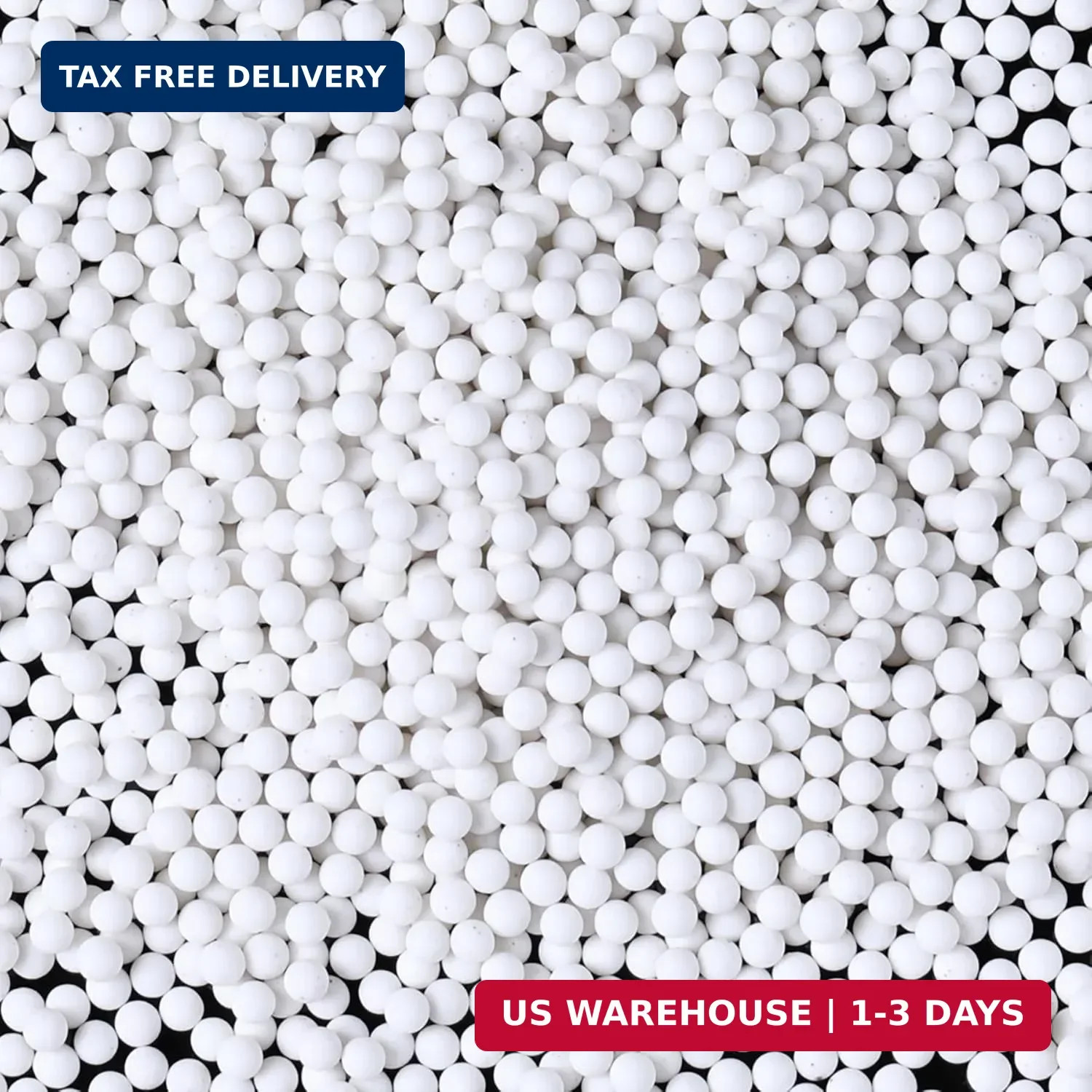 1 Pound Rock Tumbler Ceramic Pellets 1/8 inch 3mm Diameter Small Round Aluminium
