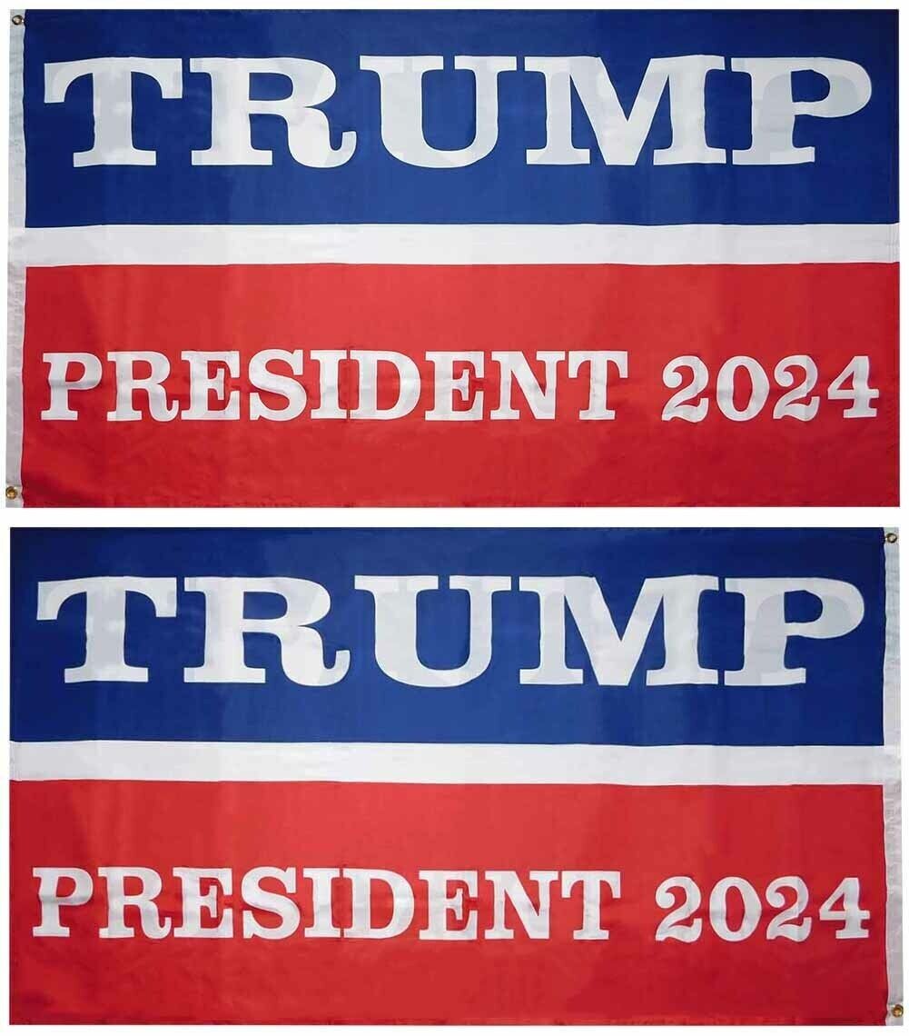 TRUMP PRESIDENT 2024 3′ X 5′ FLAG HEAVY DUTY WITH GROMMET HOLES DONALD TRUMP NEW
