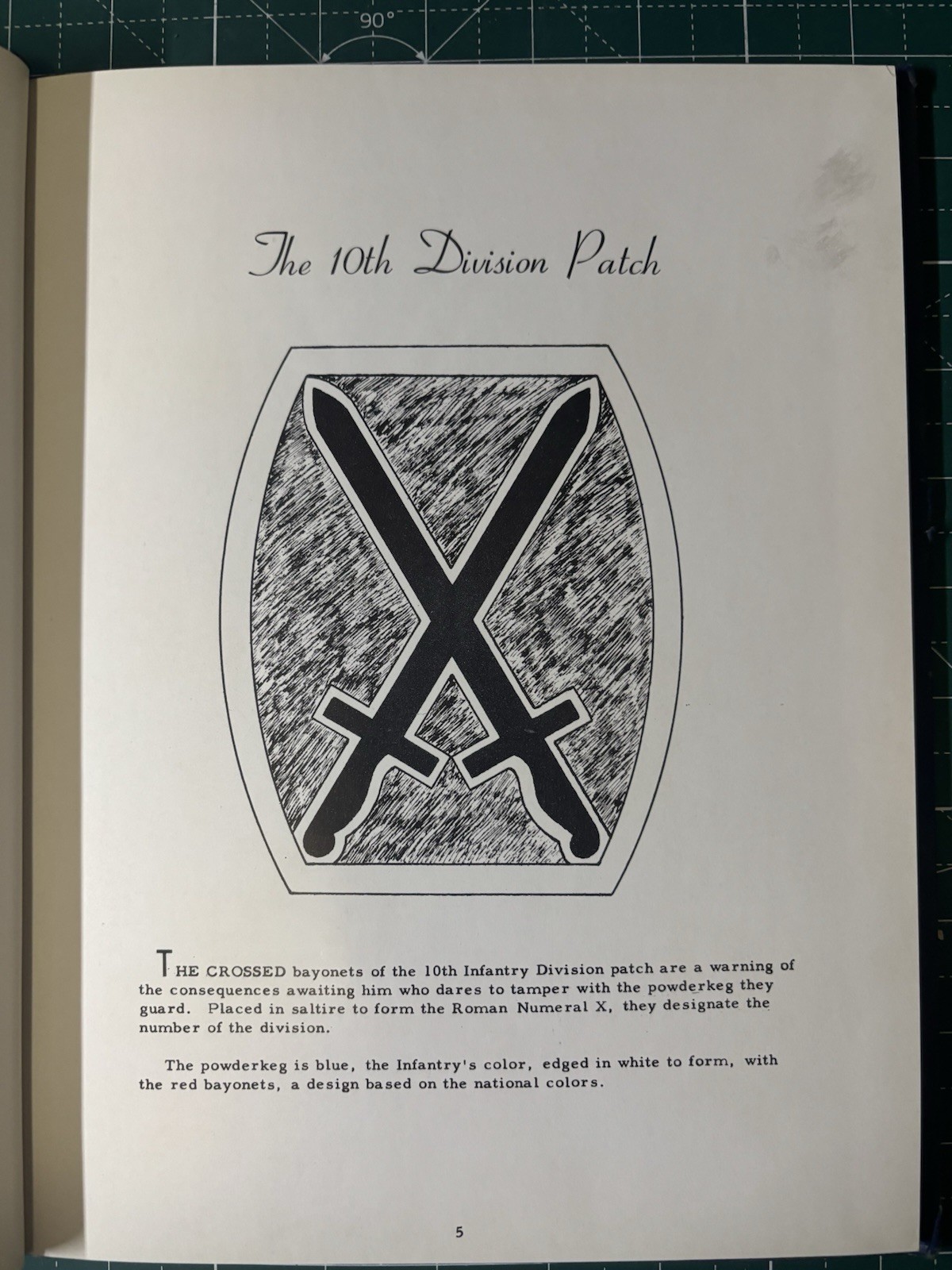 Korean War Era Rare 10th Infantry Division Book 1951