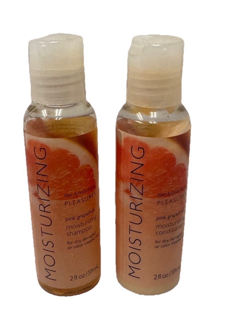 Bath Body Works Pink Grapefruit Moisturizing Shampoo & Conditioner Set 2oz Each