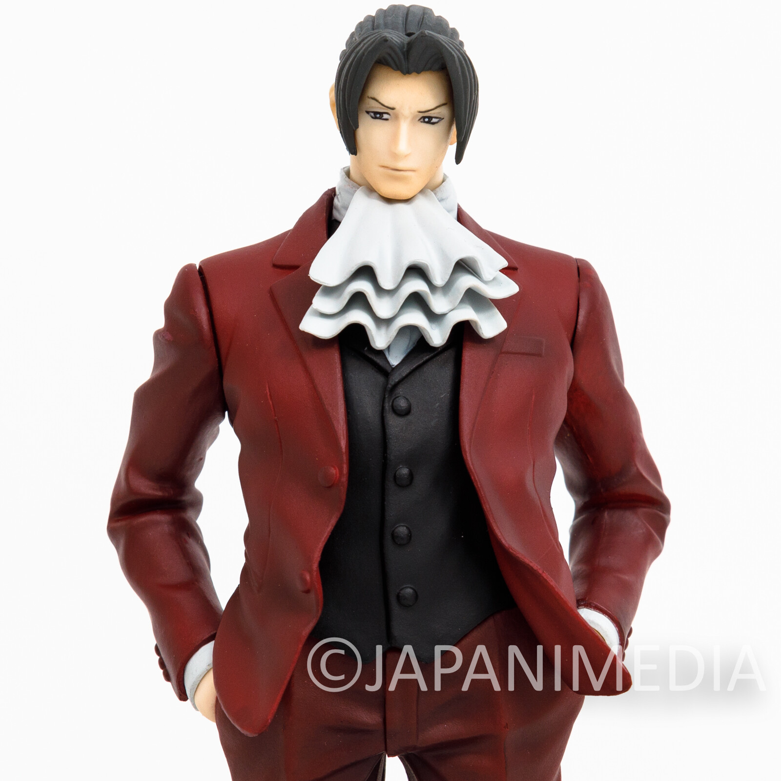 Ace Attorney Gyakuten Saiban Reiji Mitsurugi Miles Edgeworth Figure JAPAN CAPCOM
