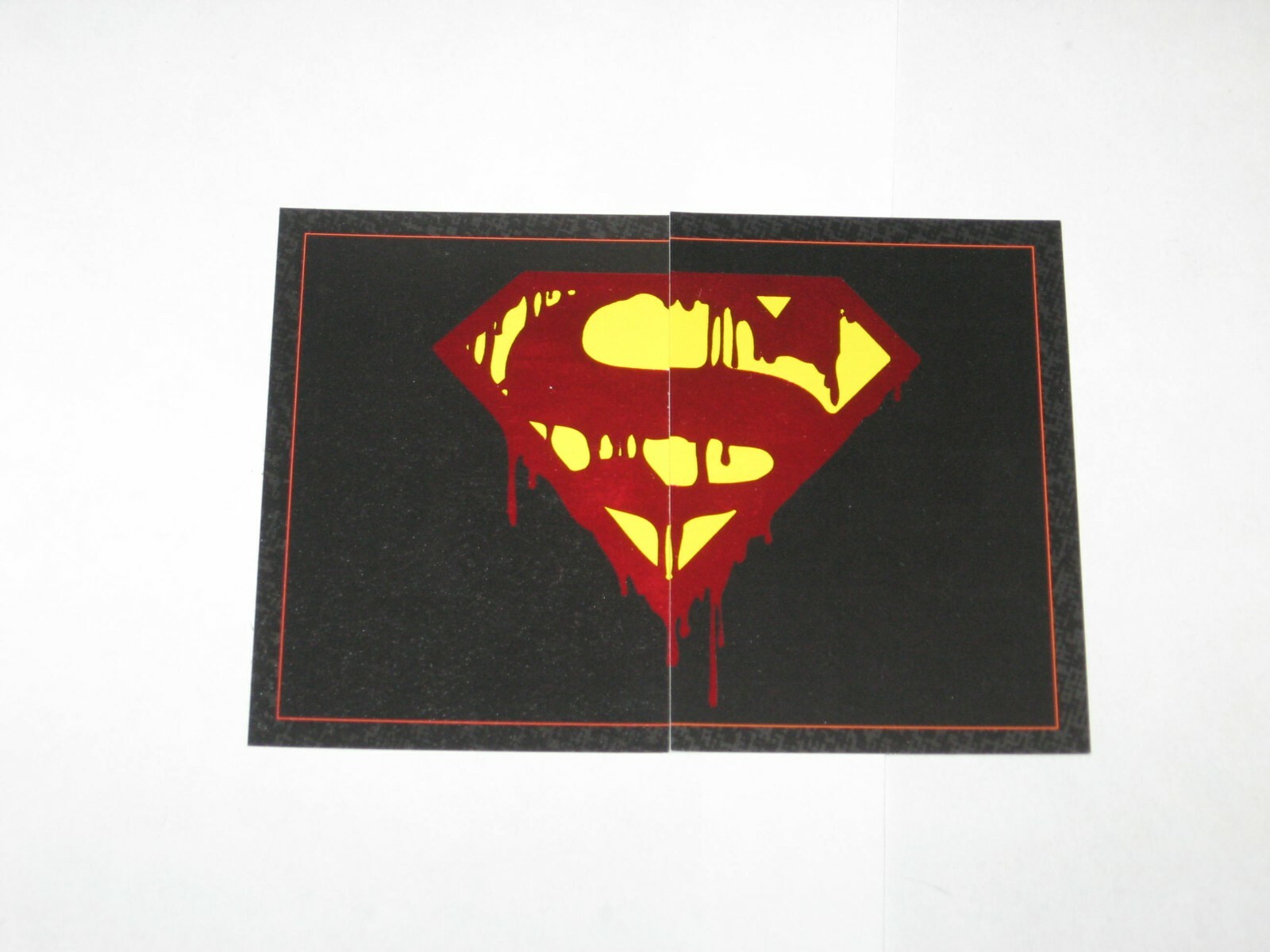 1992 Doomsday The Death of Superman Bleeding S Foil INSERT Puzzle F1 & F2 SkyBox