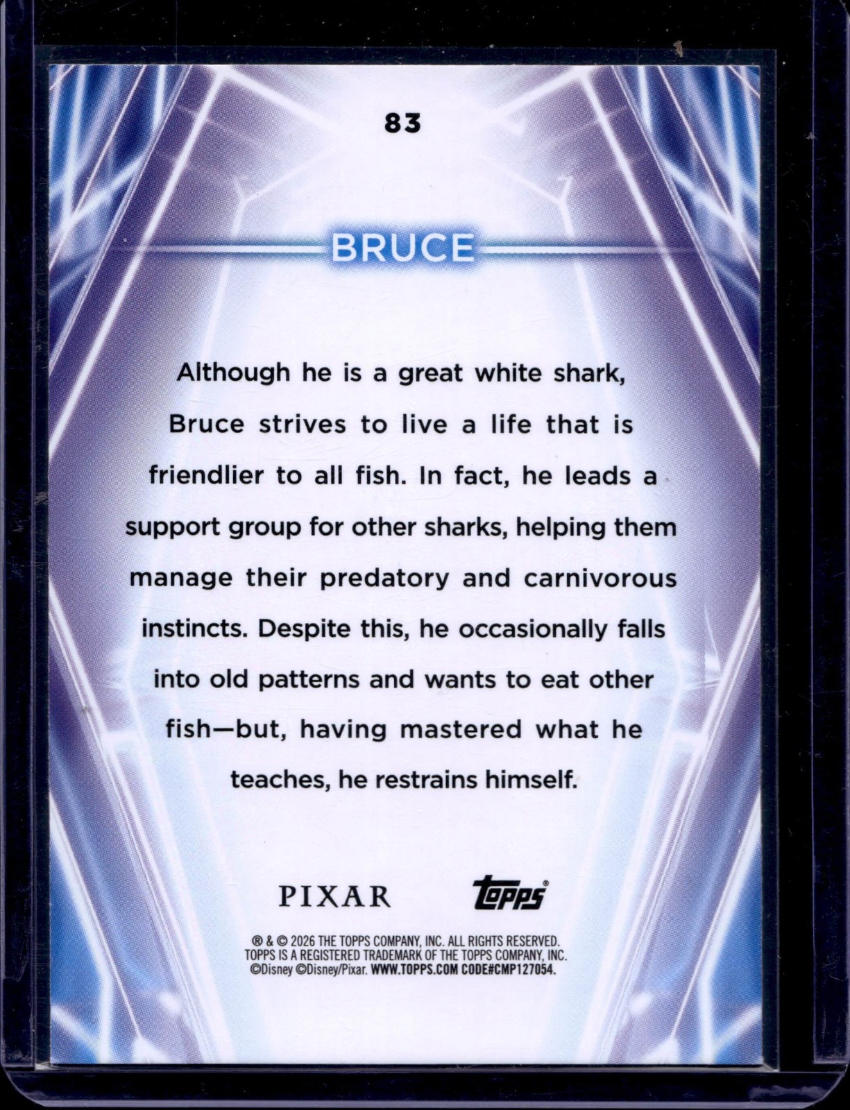 2026 Topps Disney Neon #83 – Bruce 124/199 Base Green /199
