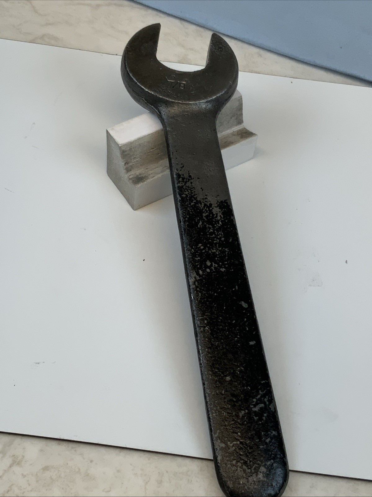 Bonney No. 5, 7/8in. Single Head Engineer Wrench, Length 8-1/8in., USA
