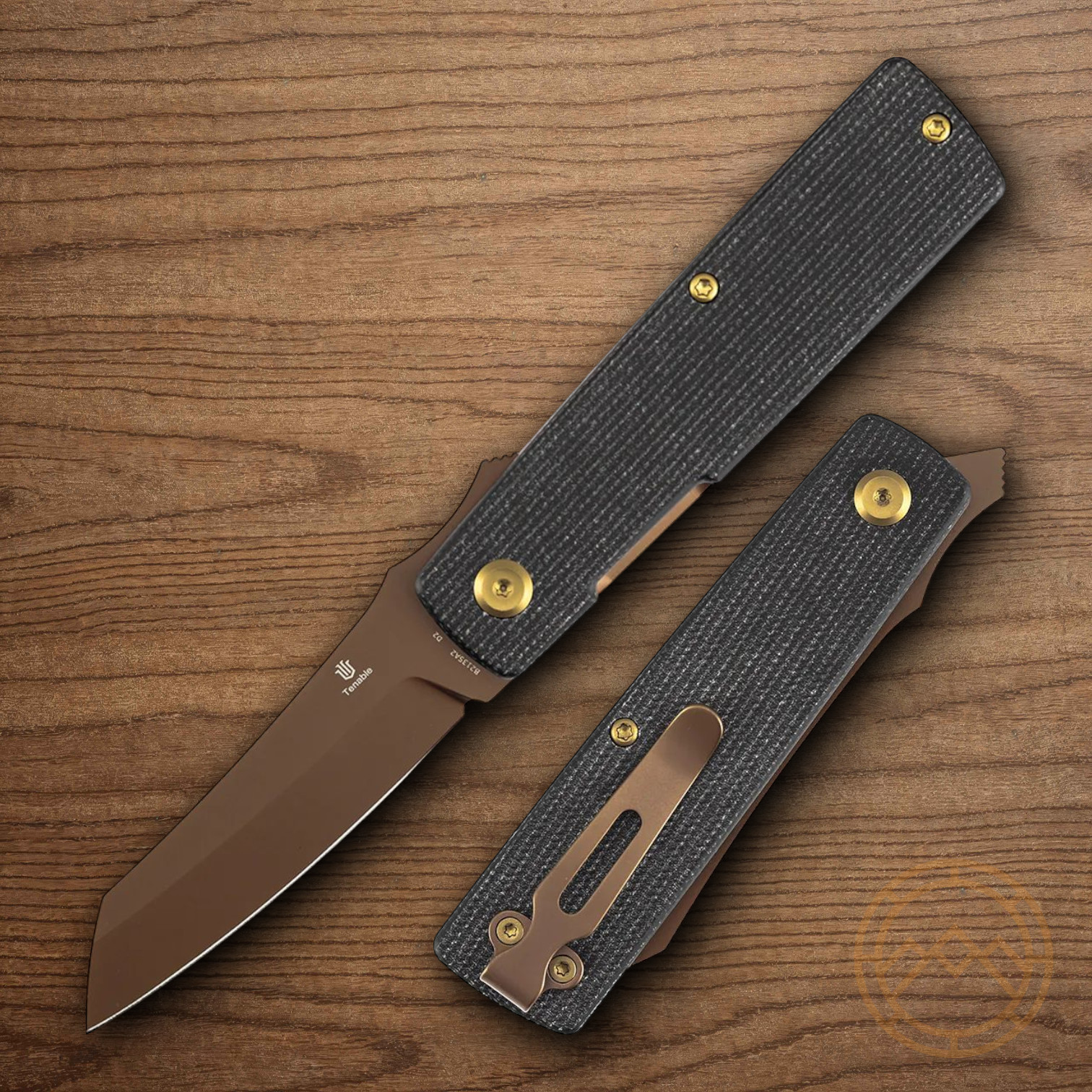 Tenable Knives Higonokami Folding Knife 3″ D2 Tool Steel Blade Micarta Handle