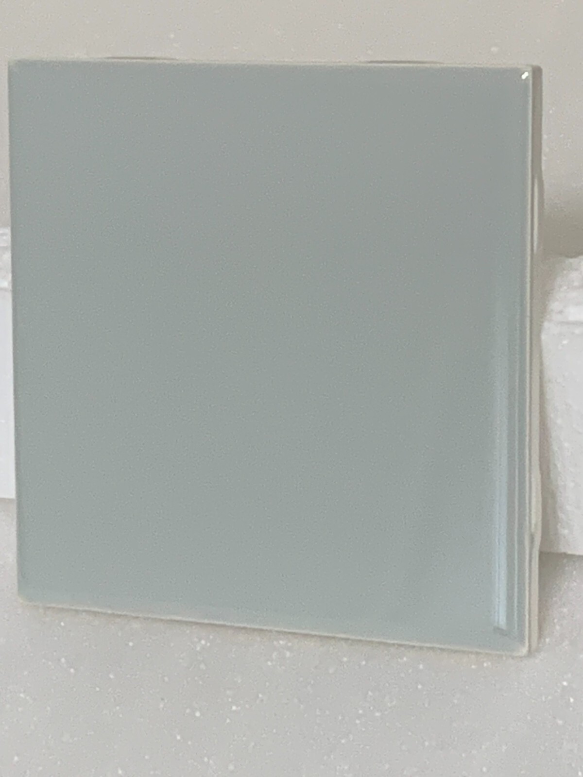 VINTAGE NEW DALTILE Ceramic 4 1/4″ X 4 1/4″ Green SAGE #0140 GLOSS *10*pcs