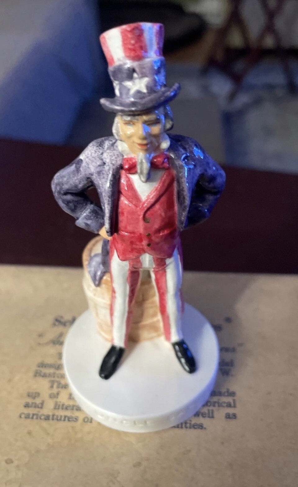 “UNCLE SAM” Sebastian Miniatures Patriotic Figurine -Item #6206-bx6