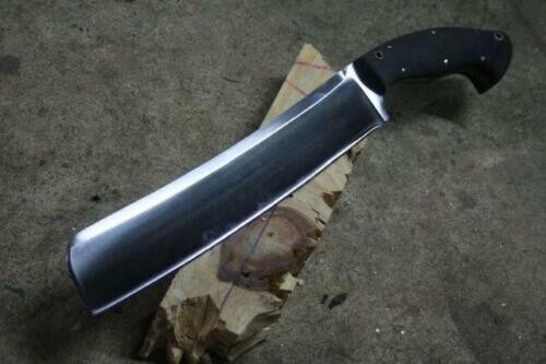 BEAUTIFUL CUSTOM HANDMADE 17” HIGH CARBON STEEL HUNTING CHOPPER WITH SHEATH