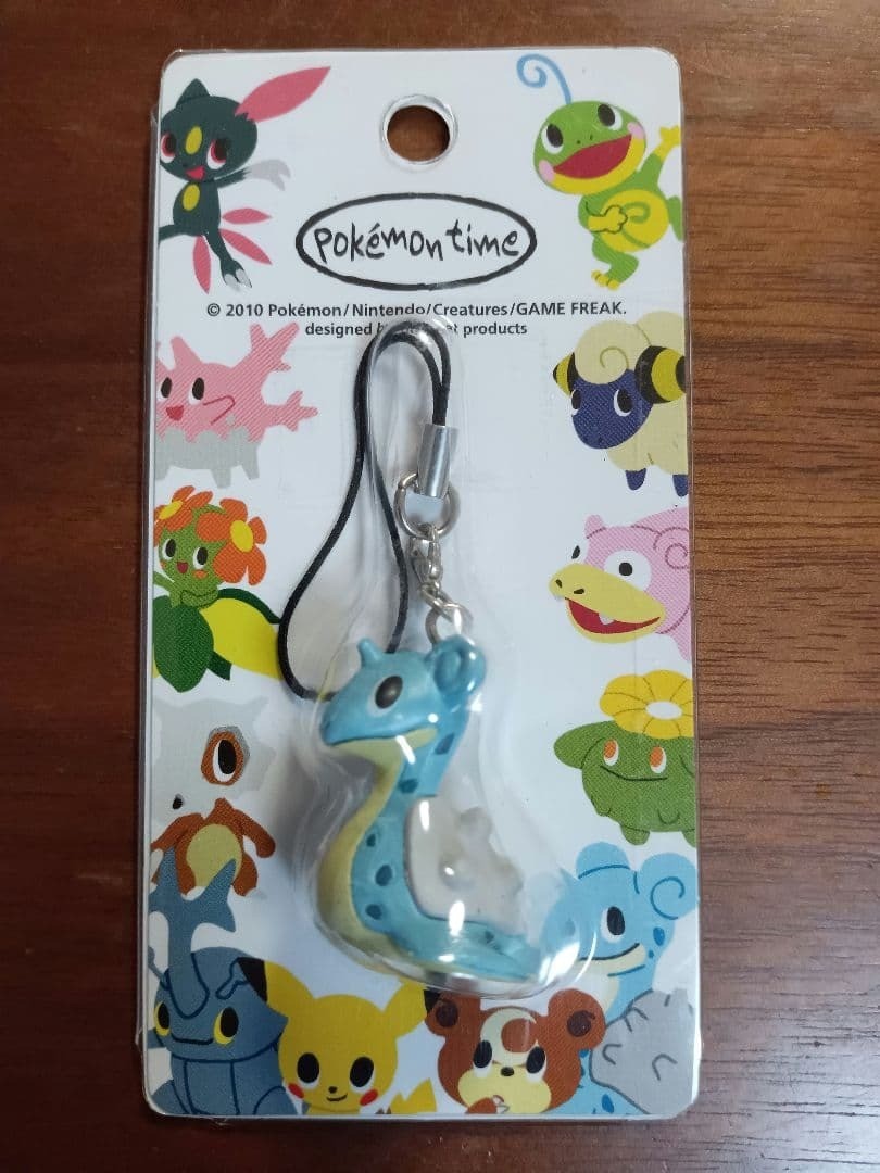 Pokemon Center Exclusive Pokémon Time Lapras Figure Strap ATBC PVC Nylon Cord