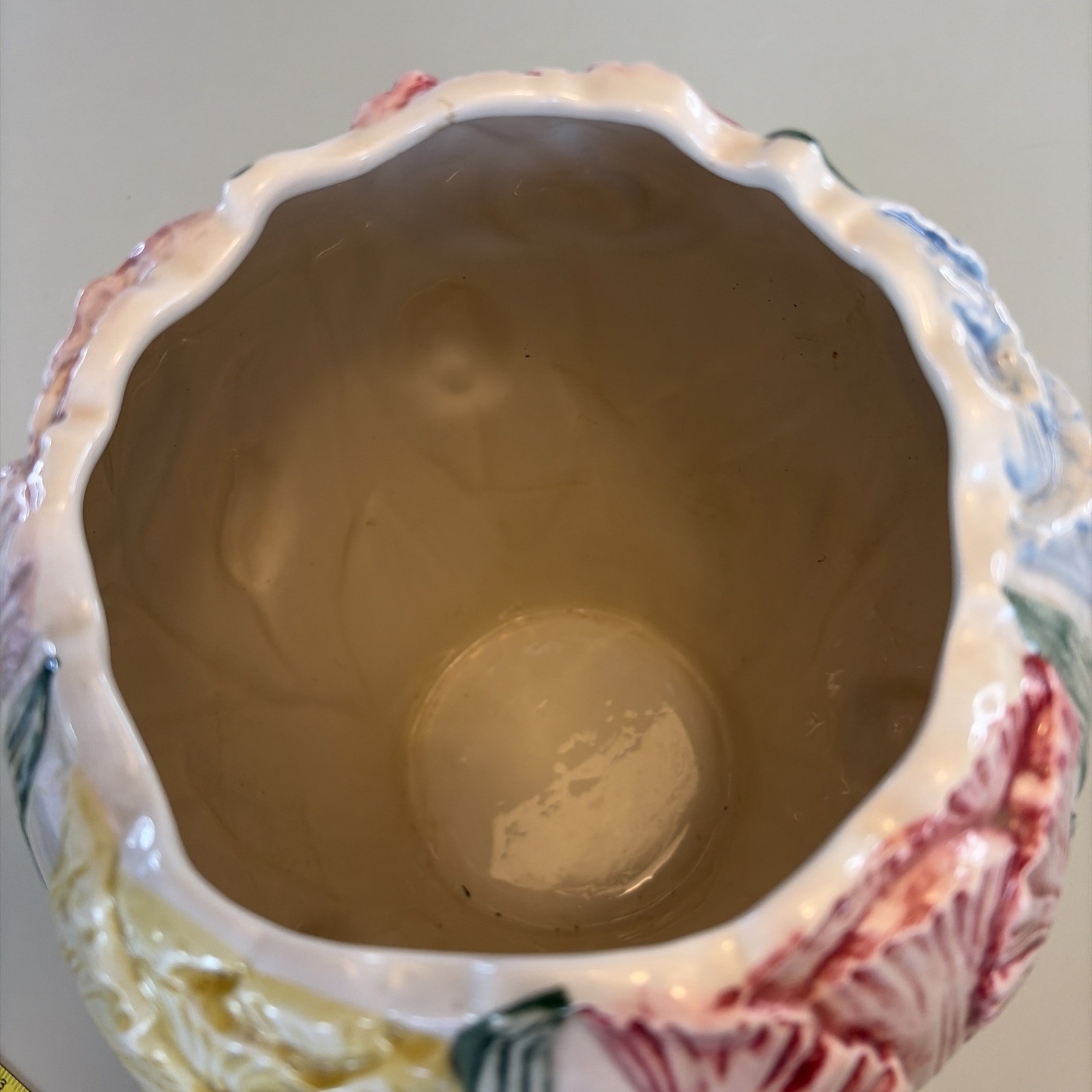 Vintage 80’s Fitz and Floyd Large Tulip Flowers Vase 10” Marked