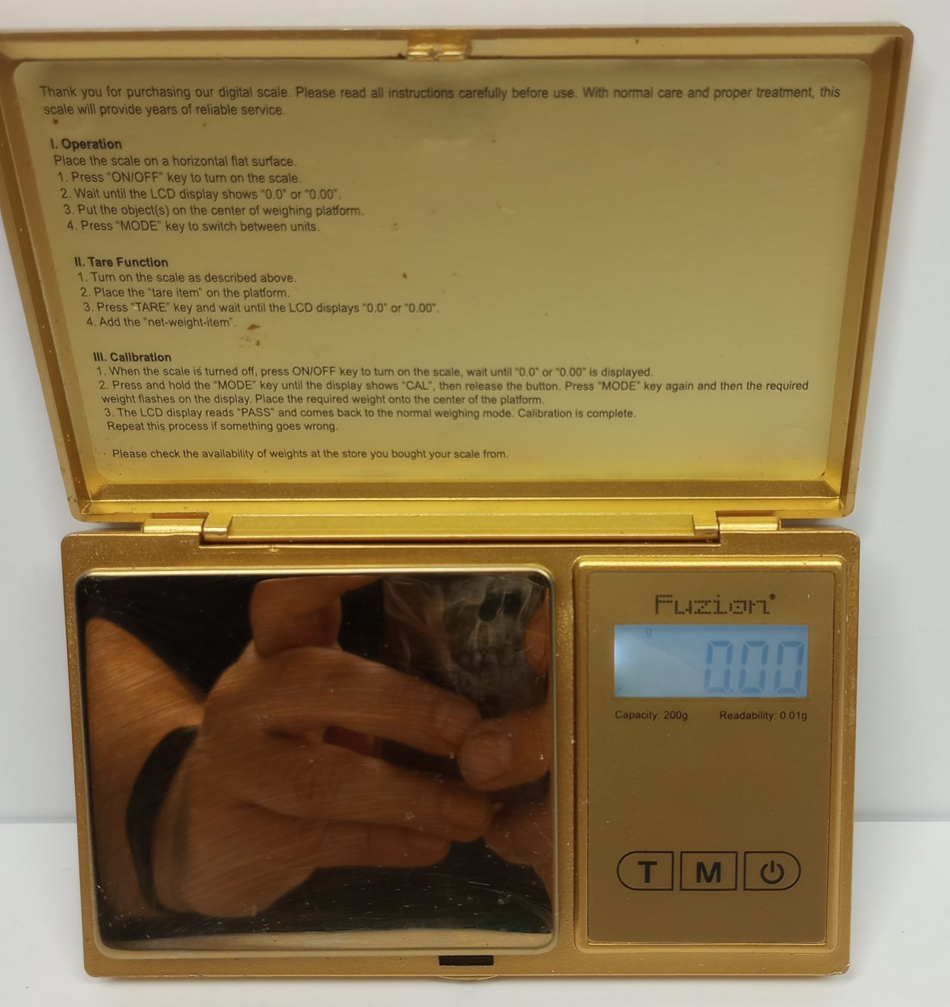 GOLD Fuzion Professional Digital Mini Pocket Scale 200g GD200 200×0.01 gram