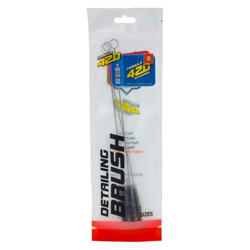 Formula 420 3-Piece Detailing Brush, Glass Metal Ceramic & More, 3 Brush Set