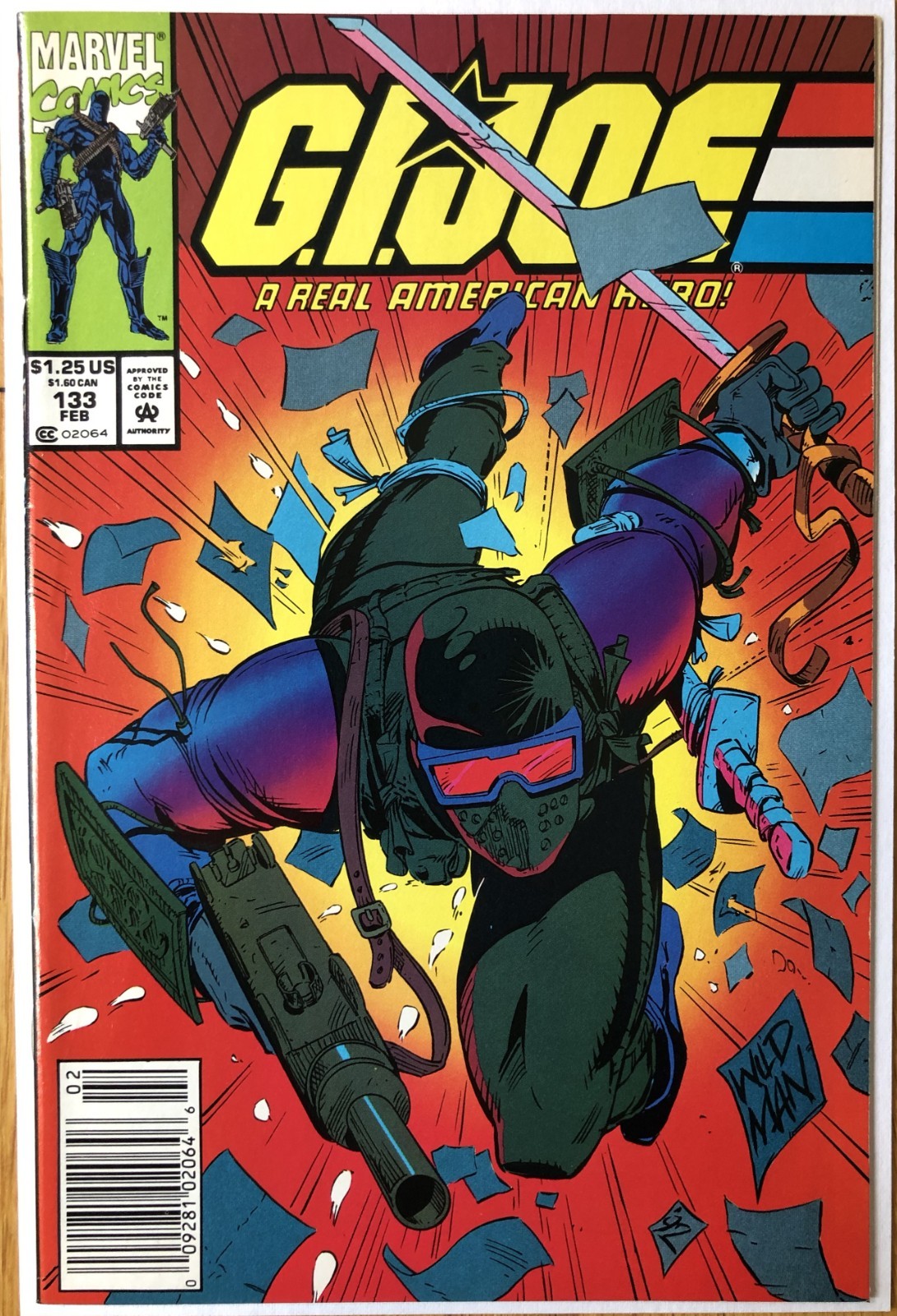 G.I. Joe A Real American Hero #133 Newsstand Low Print Run Marvel Comics