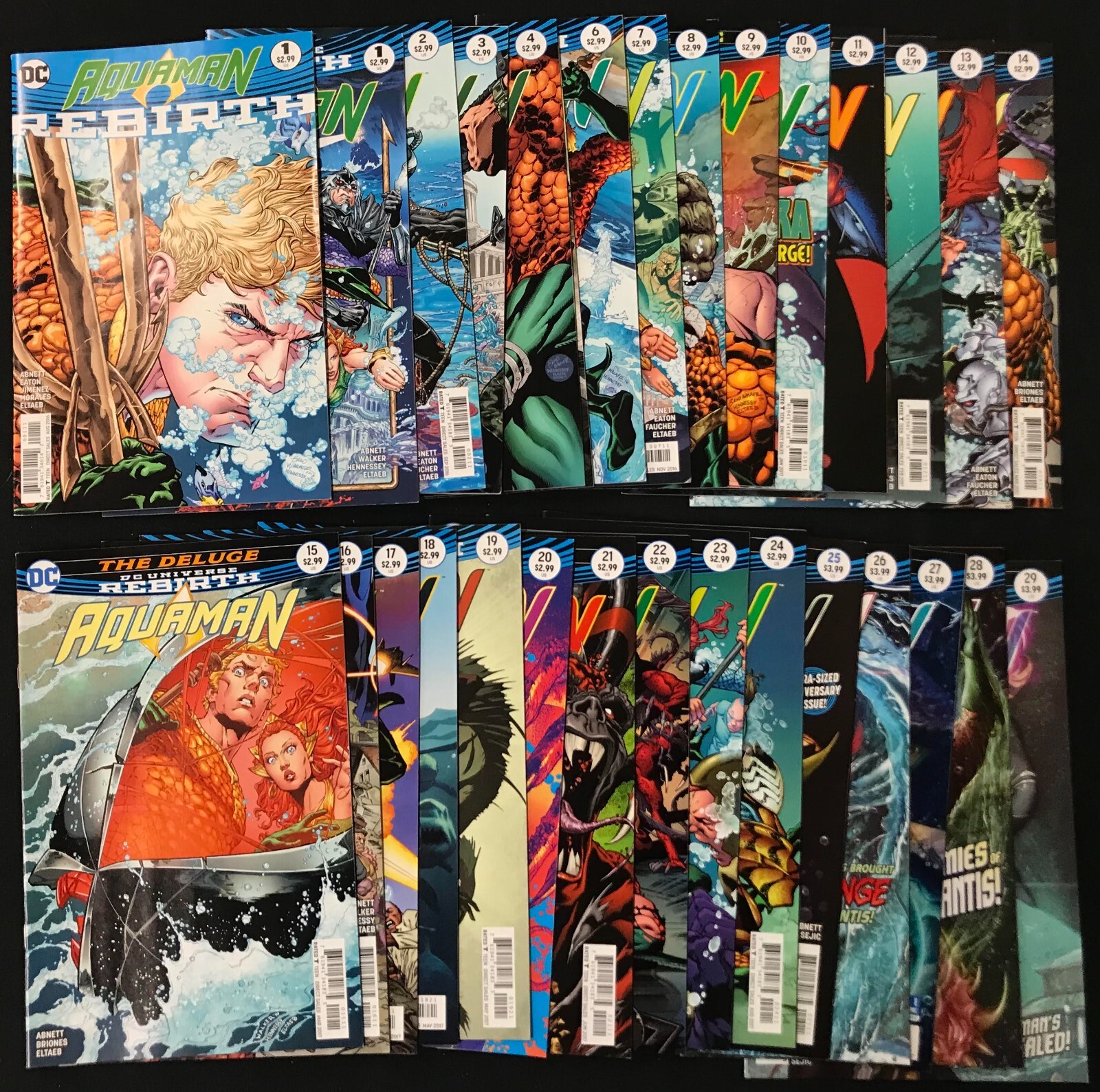 DC Comics Aquaman 1-29 + Rebirth Special #1 – 30 issue Lot (2016 6th Series)