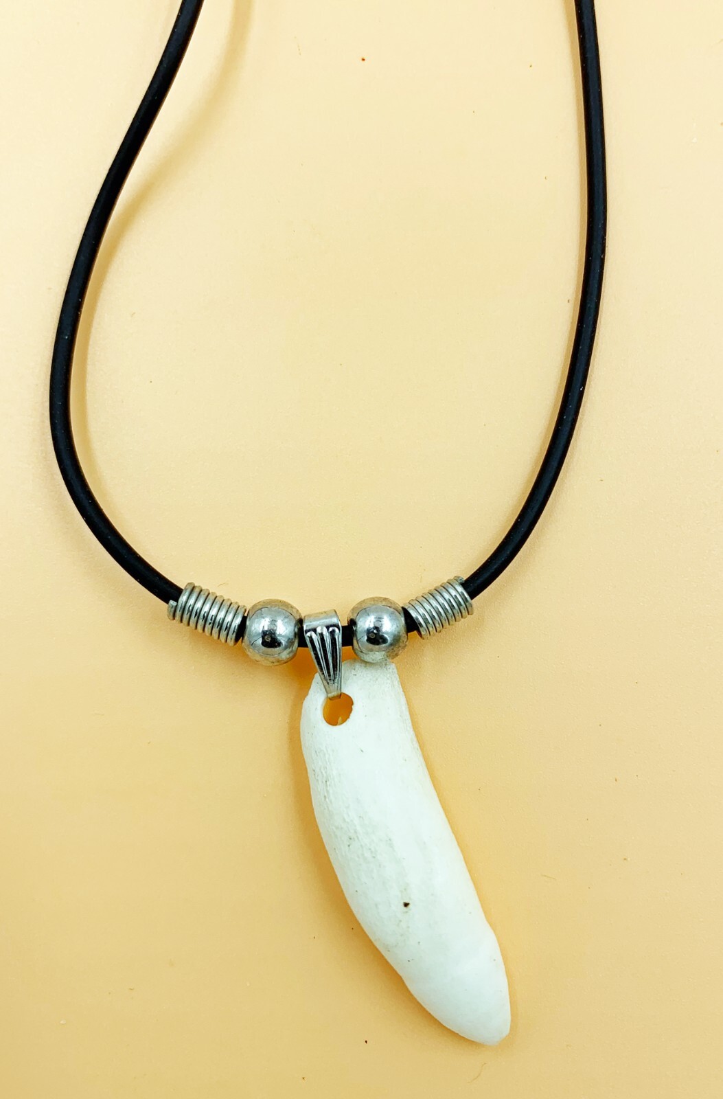 Alligator Large Tooth Leather Necklace Real Gator Voodoo Magic Power Bayou