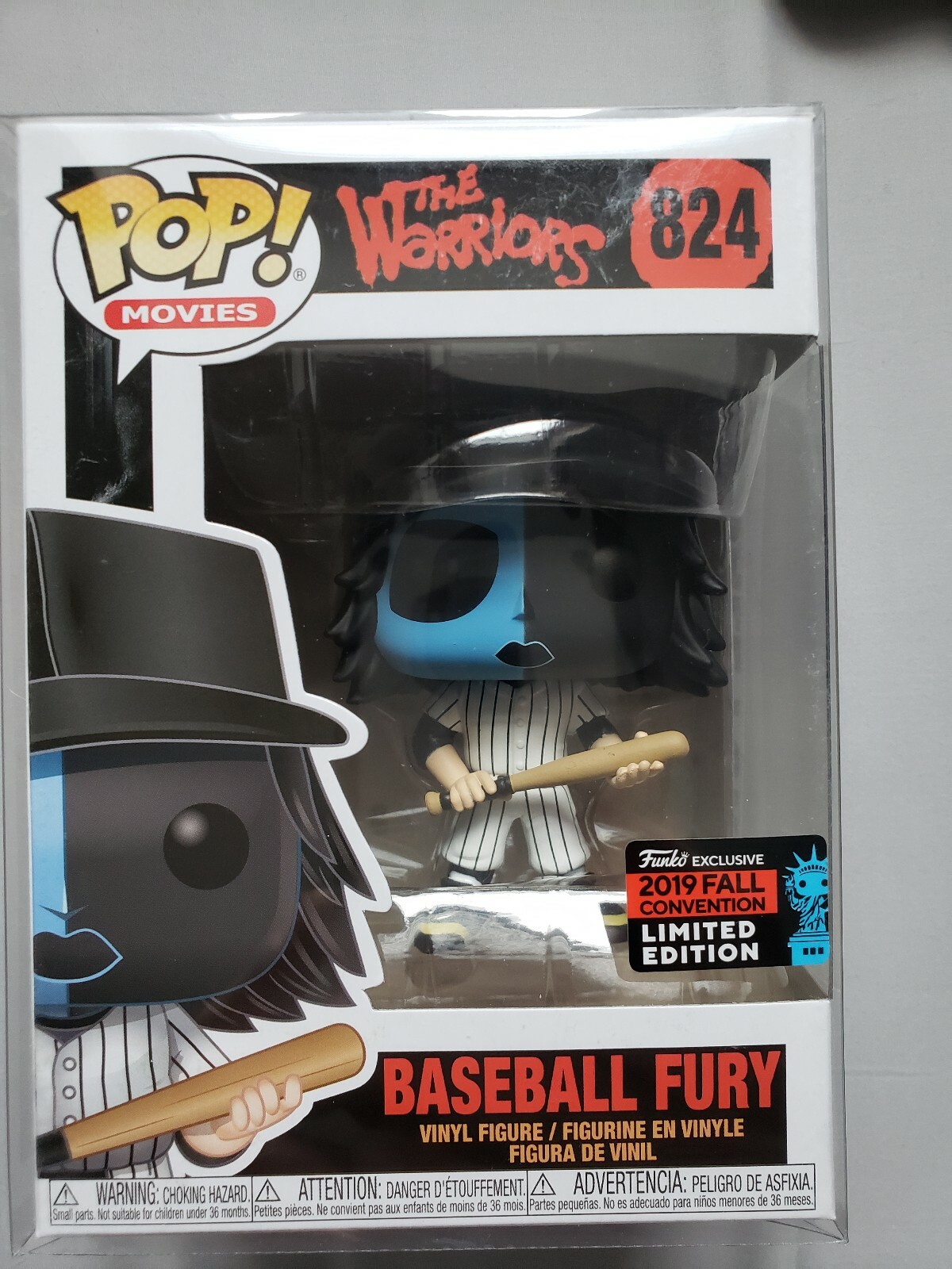 Funko Pop! Baseball Fury Blue Face Toy Tokyo NYCC 2019 Exclusive *Shared Sticker