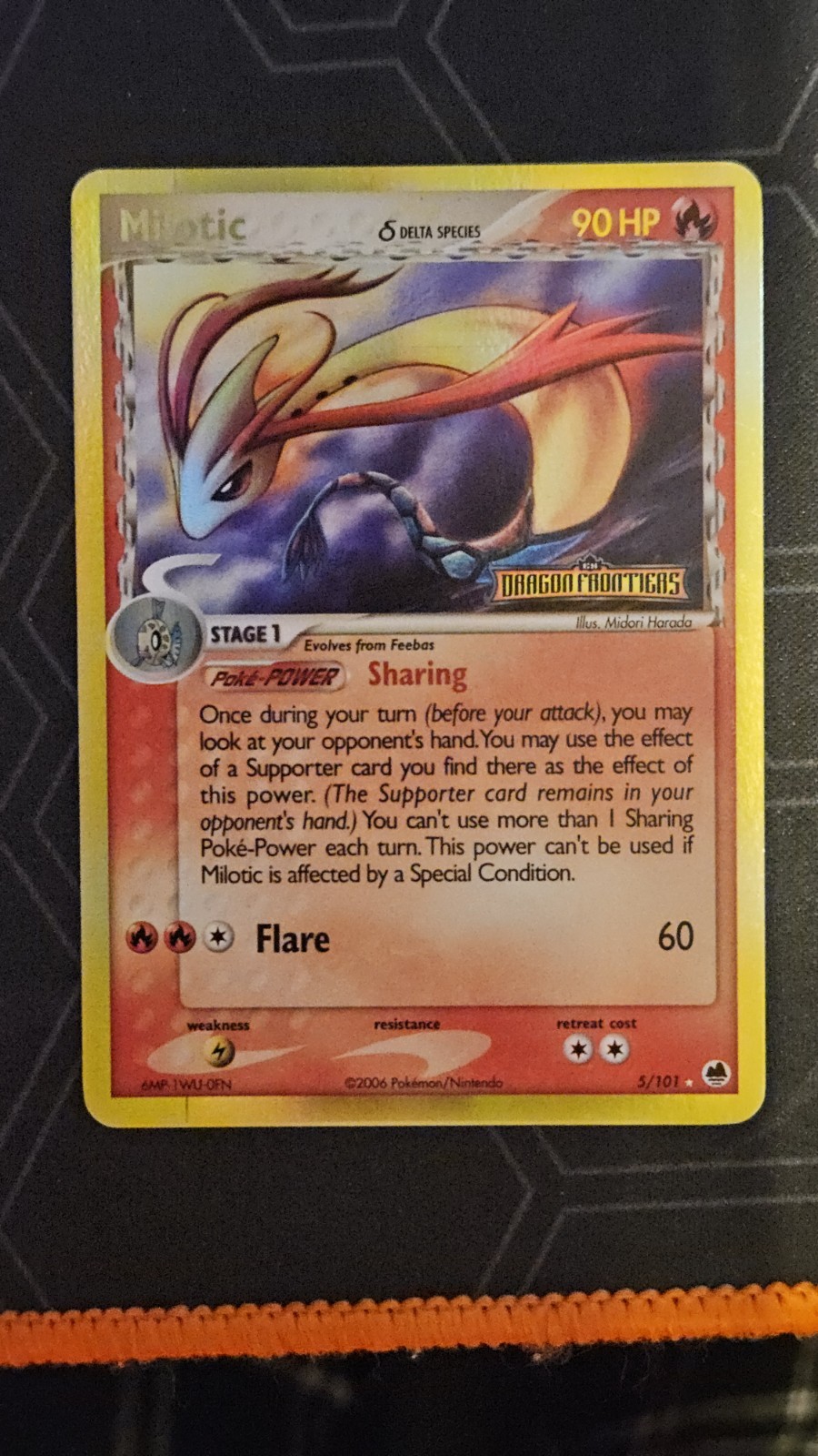 Milotic 5/101 Reverse Holo Pokémon Card LP