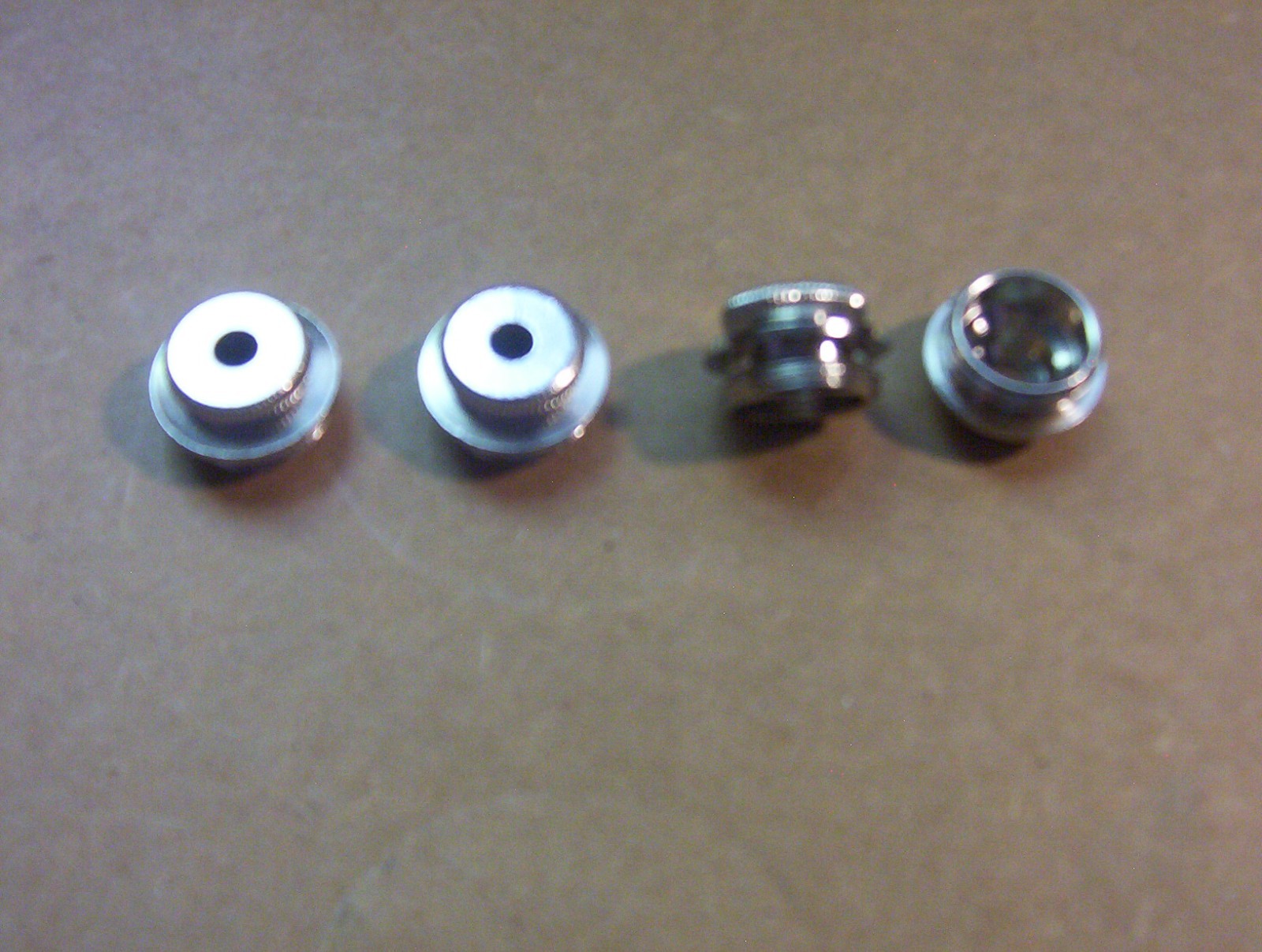 Tobacco Pipe Replacement Parts (4) Standard Metal Smoke-Thru Cap – Nickel – 5/8″