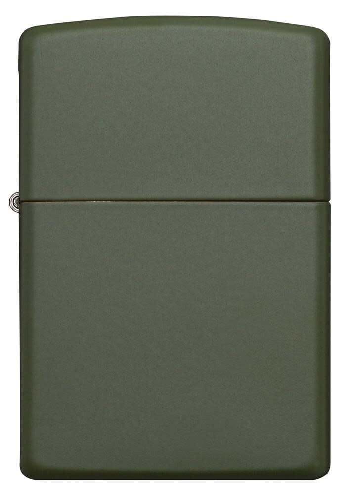 Zippo 221, Classic Green Matte Finish Lighter, Full Size, NEW