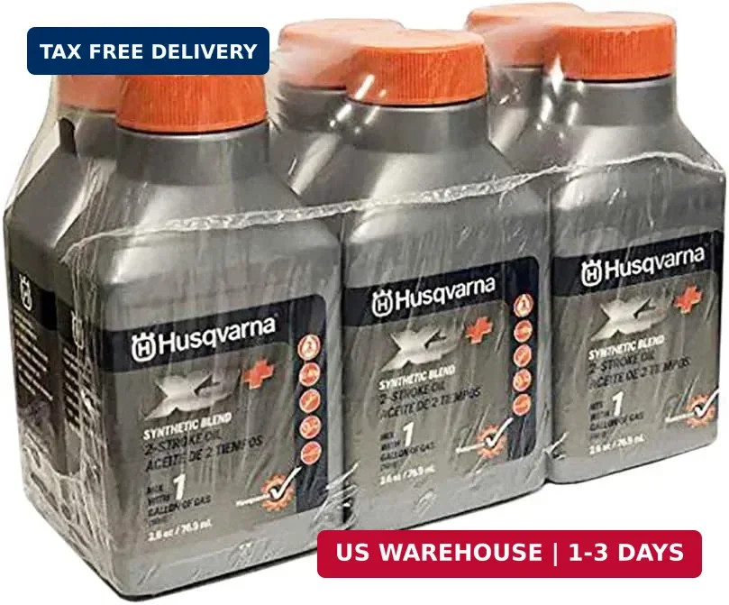 Husqvarna XP+ 2 Stroke Oil 2.6 oz. Bottle 6-Pack