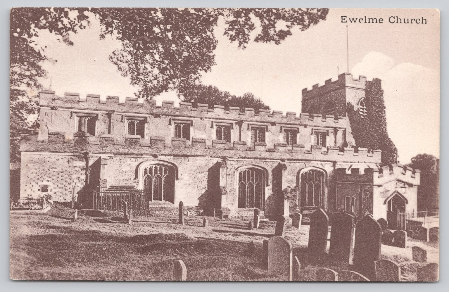 Ewelme Church Oxfordshire England Vintage Postcard Country Series No. 4380