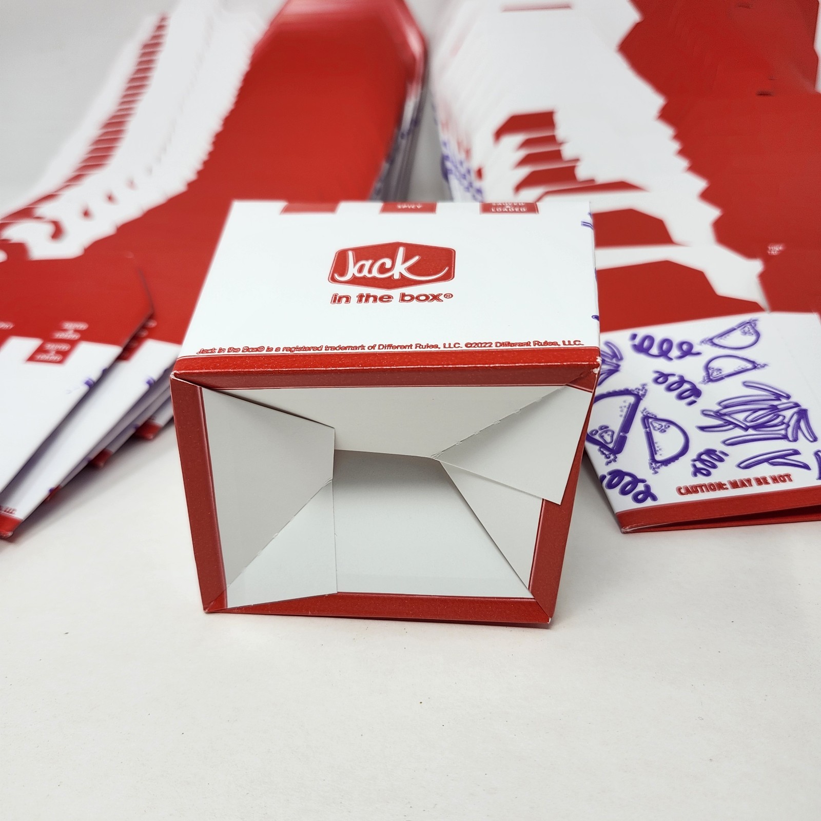 100 Count Jack In The Box Takeout Containers Folding Fast Food 2022 New