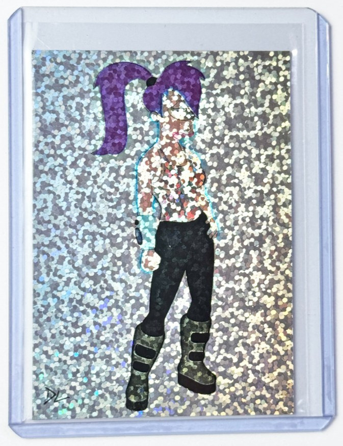 Leela Limited Edition Artist Signed “Futurama” Refractor Trading Card 1/1