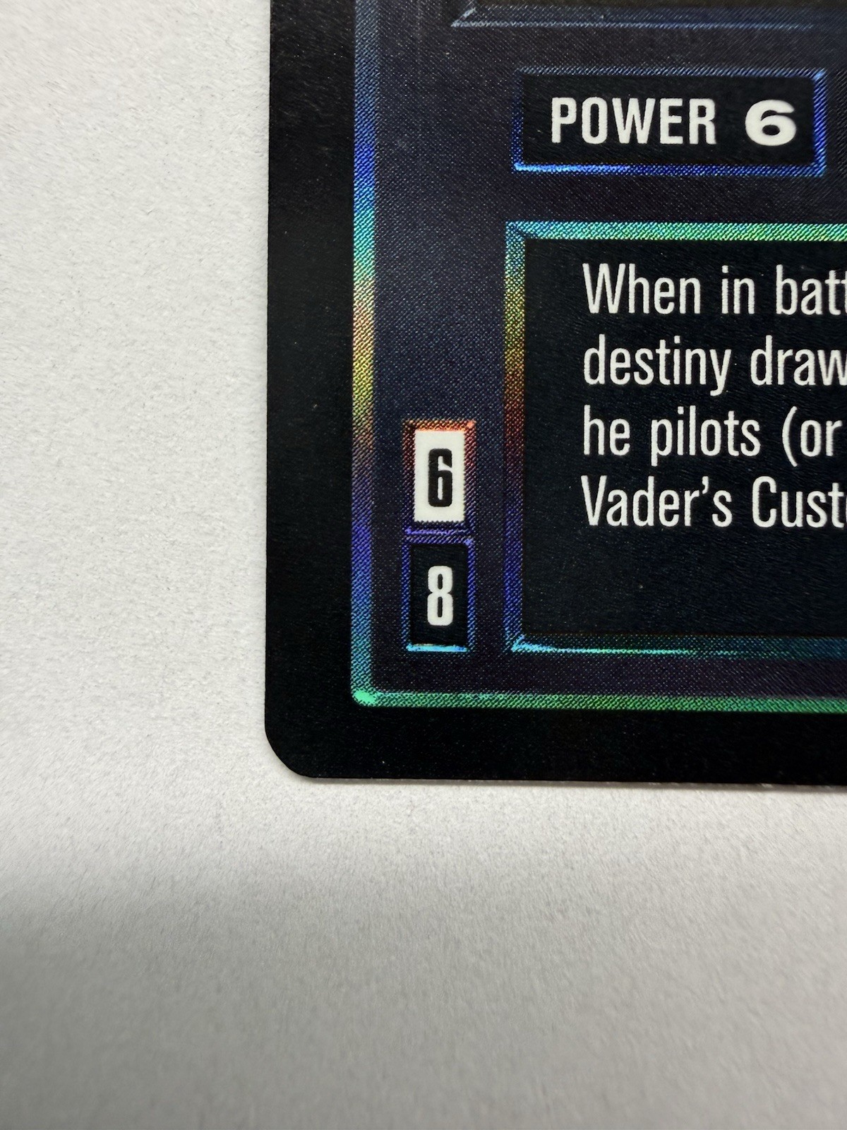 Decipher Star Wars CCG Reflections Foil Darth Vader Ultra Rare Foil URF