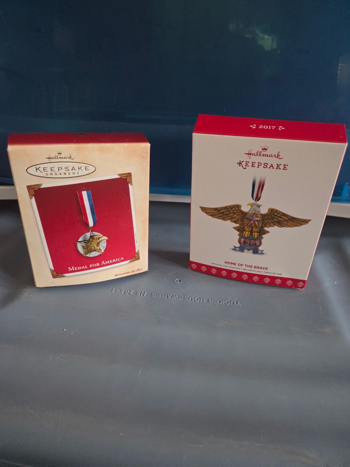 Hallmark Keepsake Patriotic Ornaments Medal for America & Home of the Brave 2017