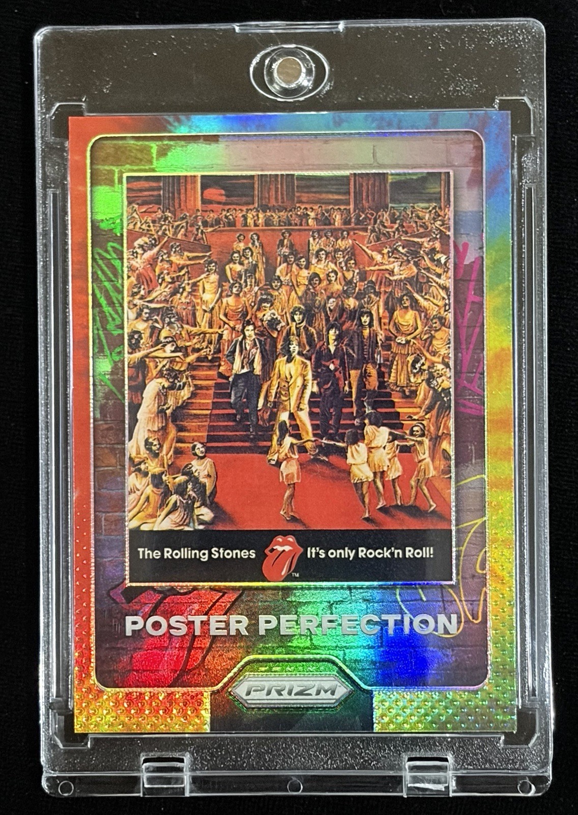 2025 Prizm The Rolling Stones #8 (Tie-Dye Prizm) POSTER PERFECTION 19/49 Made!