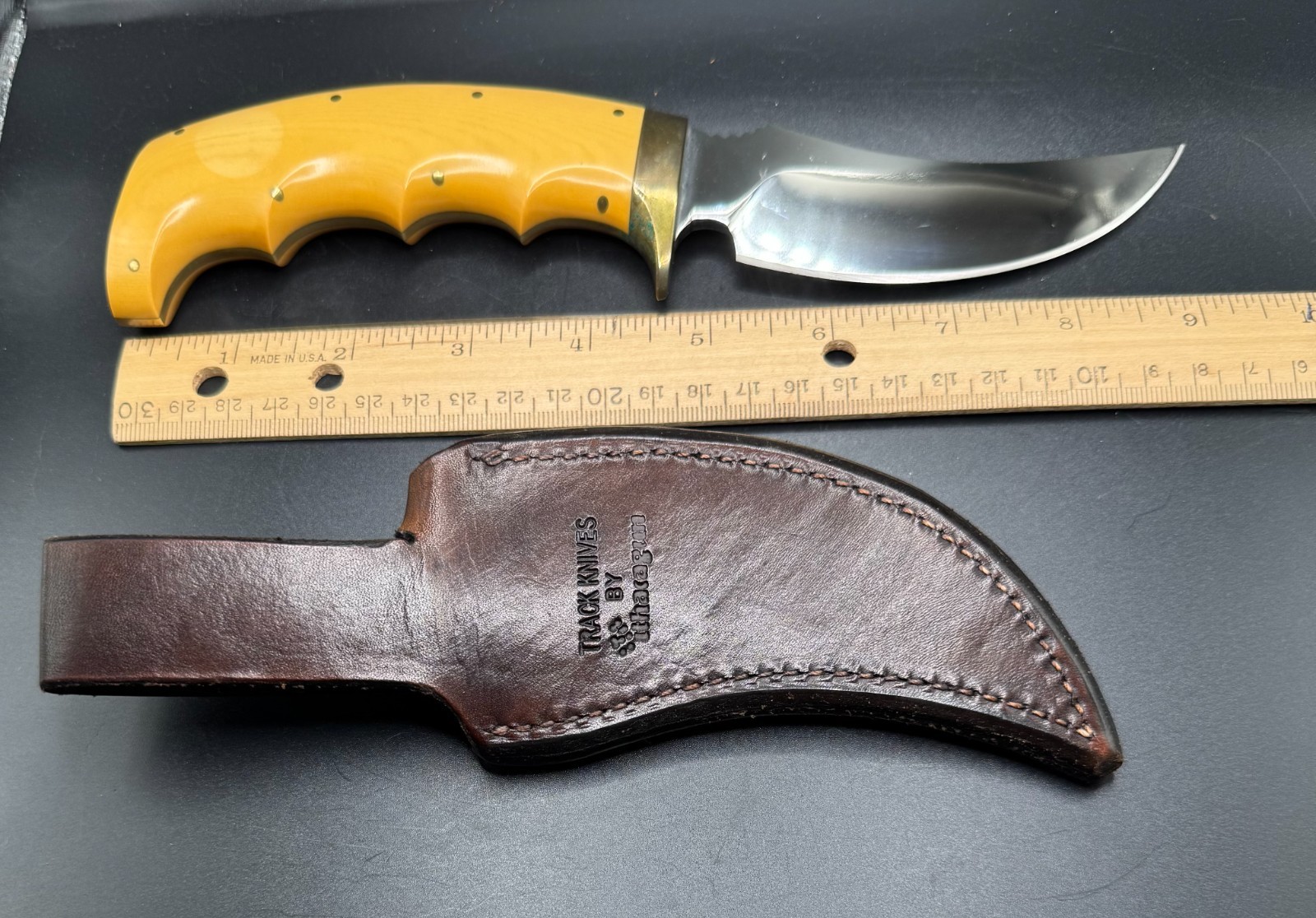 Track Knives by Ithacagun White River Model Knife by Ray Schmidt Ithaca Gun Co.