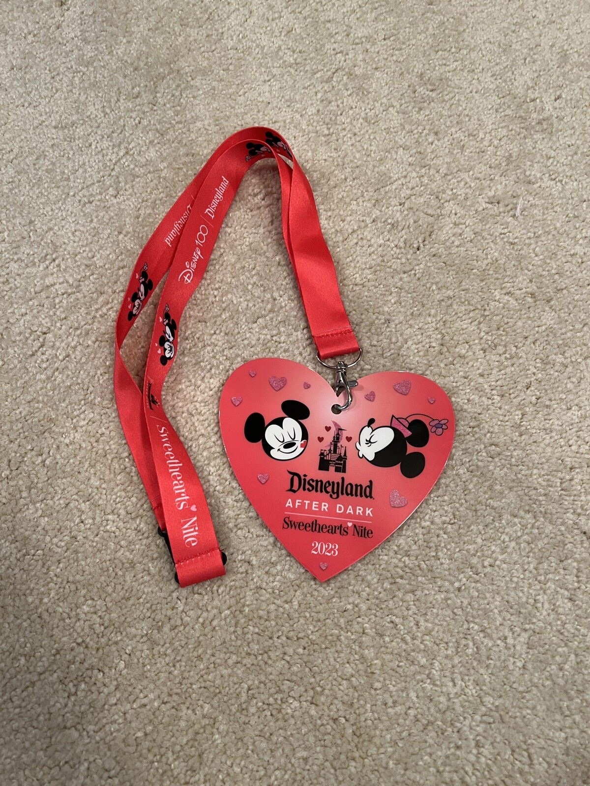 2023 Disneyland After Dark Sweethearts Nite Lanyard