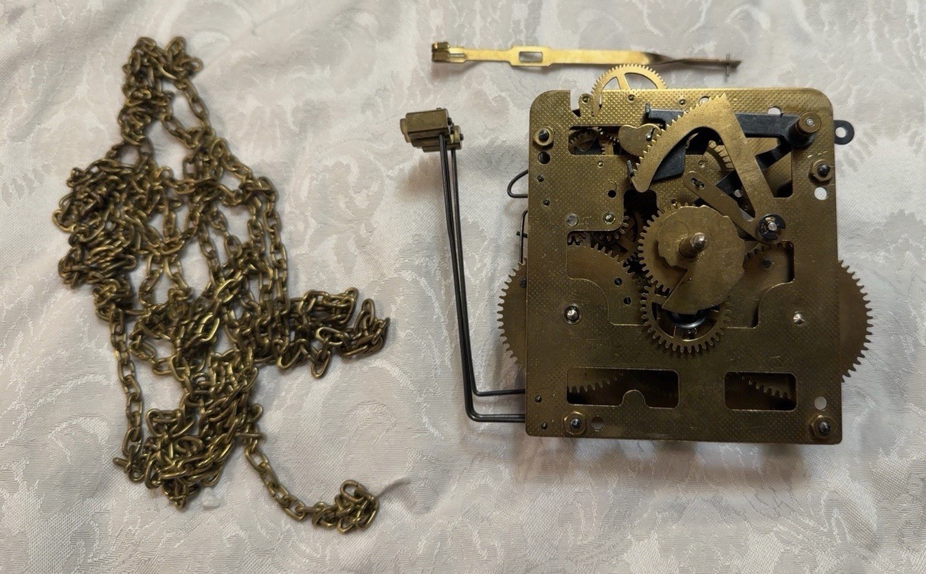 Hermle 241-030/55 Clock Movement 55cm German Chain Drive Bim Bam w/ Chains