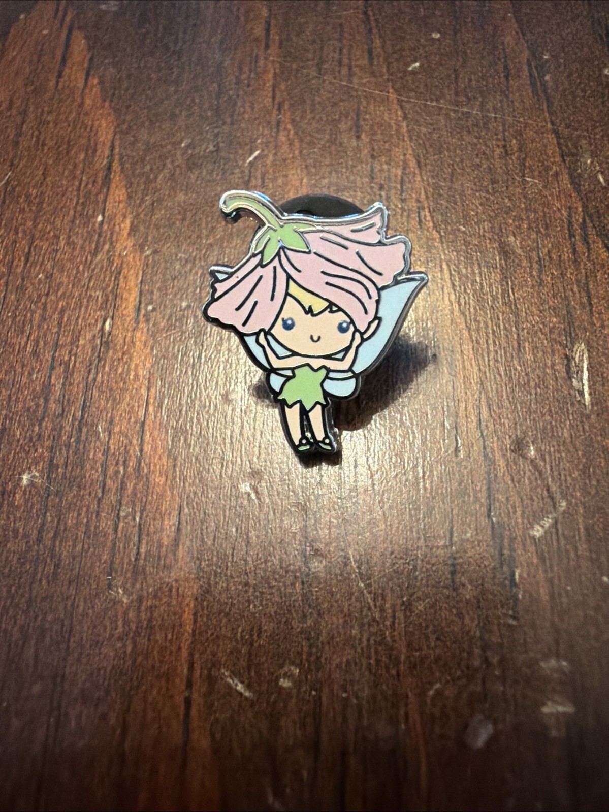 Tinker Bell Micro Mystery PALM Pin Wearing A Flower Brand New