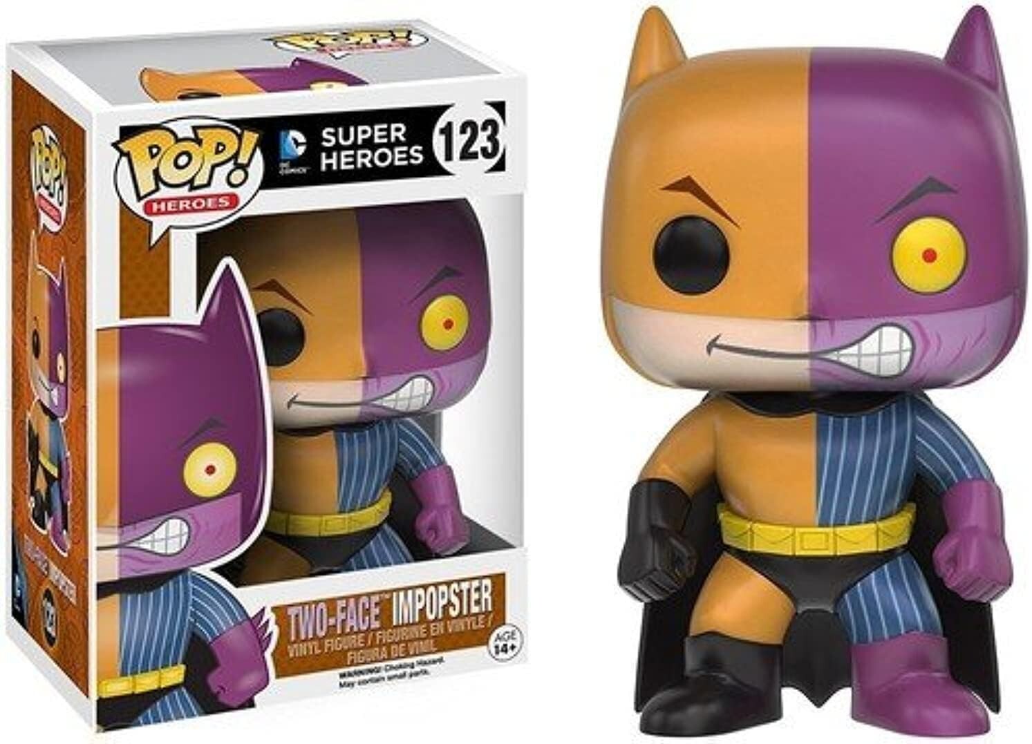 Funko Pop! Heroes DC Comics Super Heroes Batman Two-Face ImPOPster #123 NEW MINT
