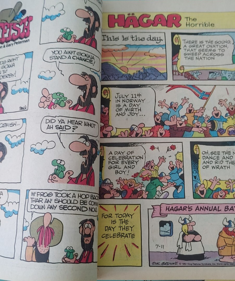 Vintage Sunday Sun Toronto Sunday Comics Booklet July 1982 2 Issues