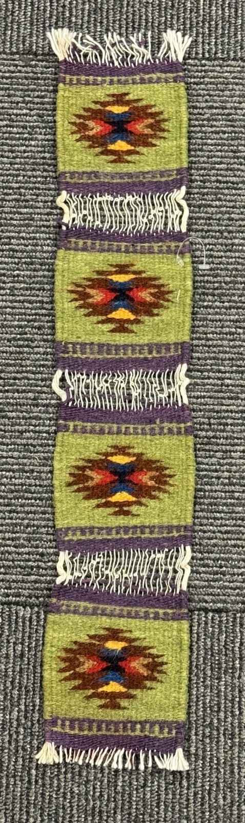 Zapotec Mexico Rug Set of 4 Coasters Mid/Late 20th Century 5″ H x 4.25″ W