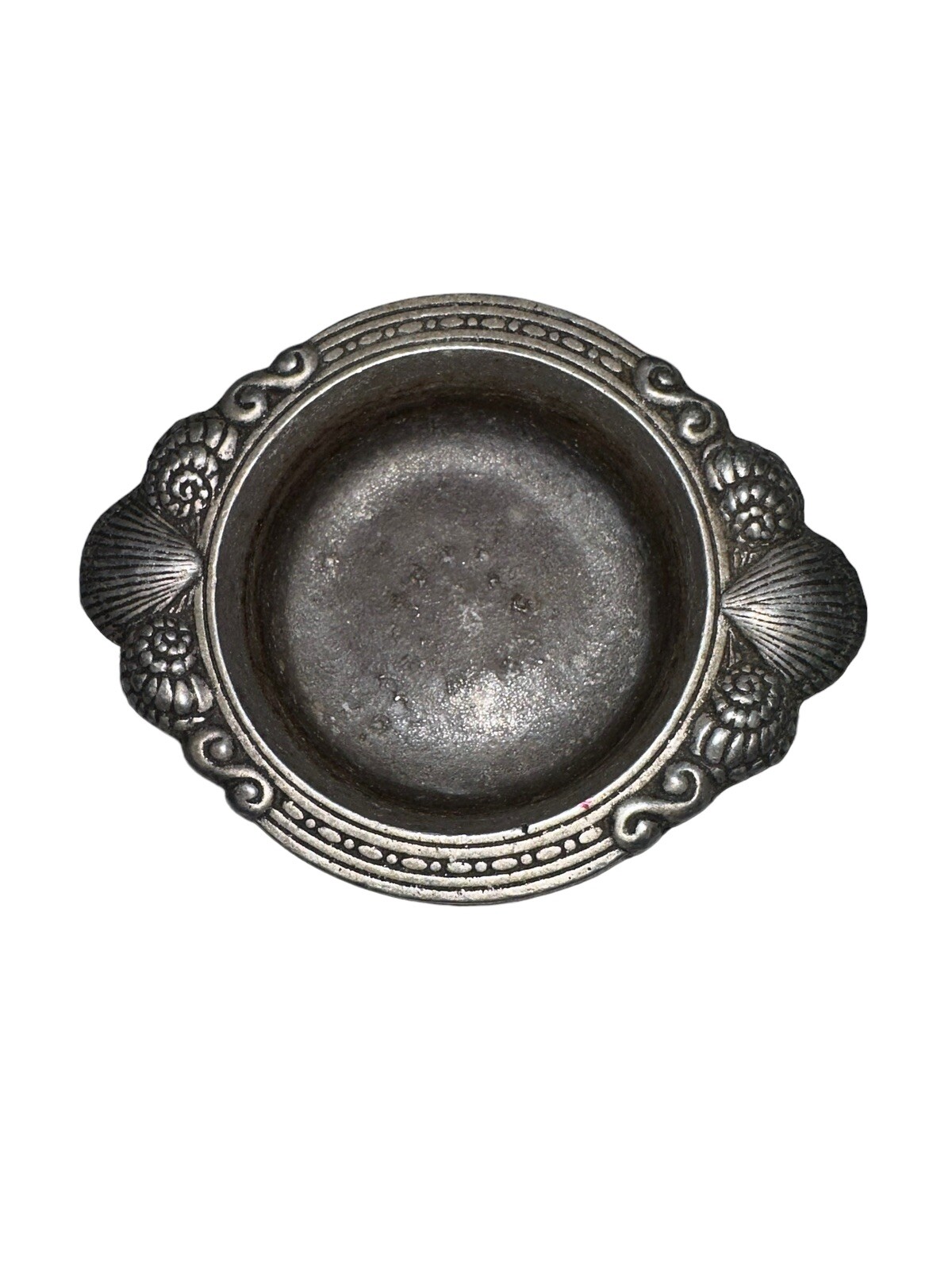 Pewter Seashell Trinket / Soap Dish / Bowl Carson Statesmetal Industries, PA USA
