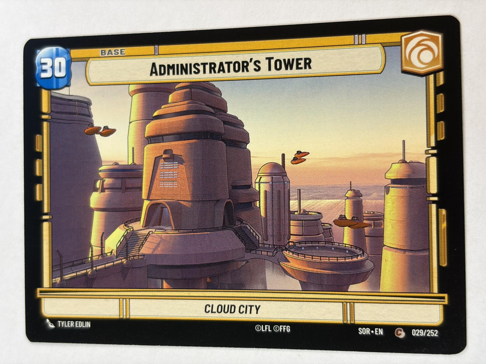 Star Wars Fantasy Flight Games Administrator’s Tower SOR-EN 029/252 Base NM