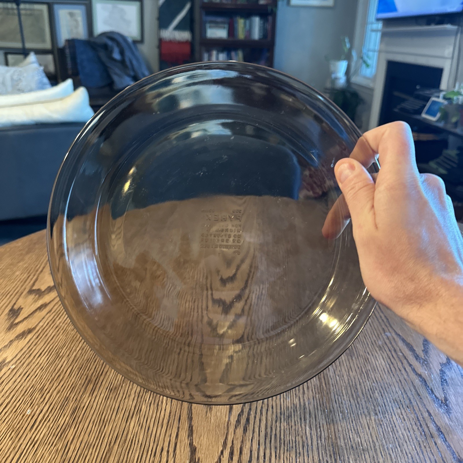 PYREX Amber Glass Light Brown Pie Plate Dish 9″ 23 cm 209 Vintage