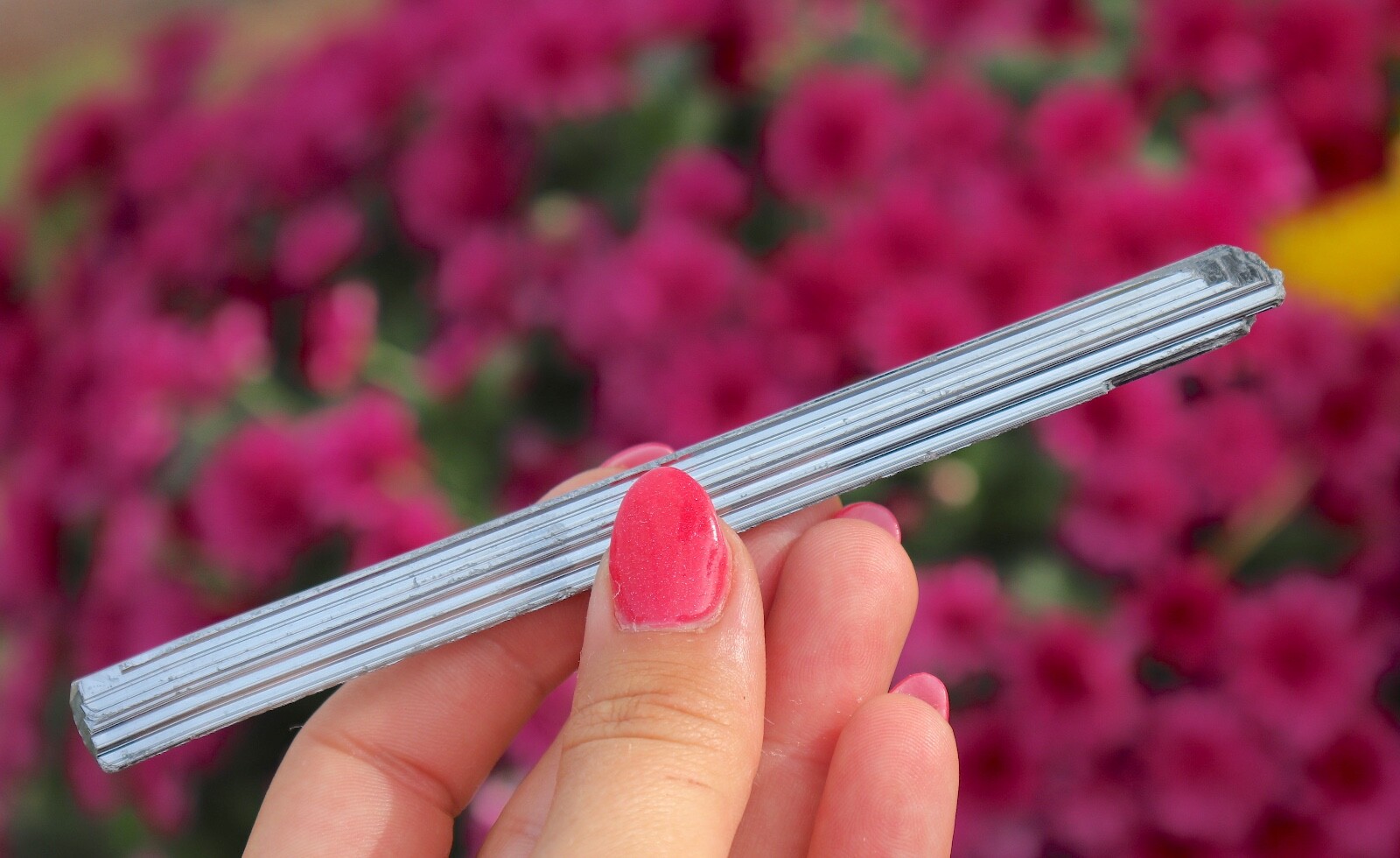 Superb Metallic Silver Stibnite Crystal From China – 14.0 cm’s
