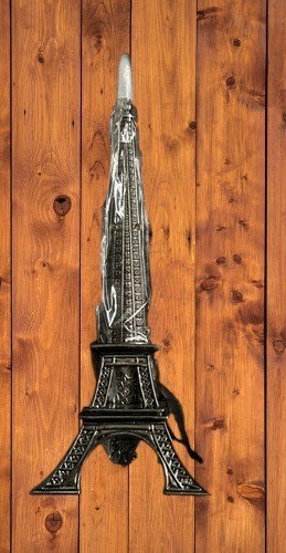 Knife-Eiffle Tower Replica Statue w/8″ Knife KCC401S FREE SHIPPING