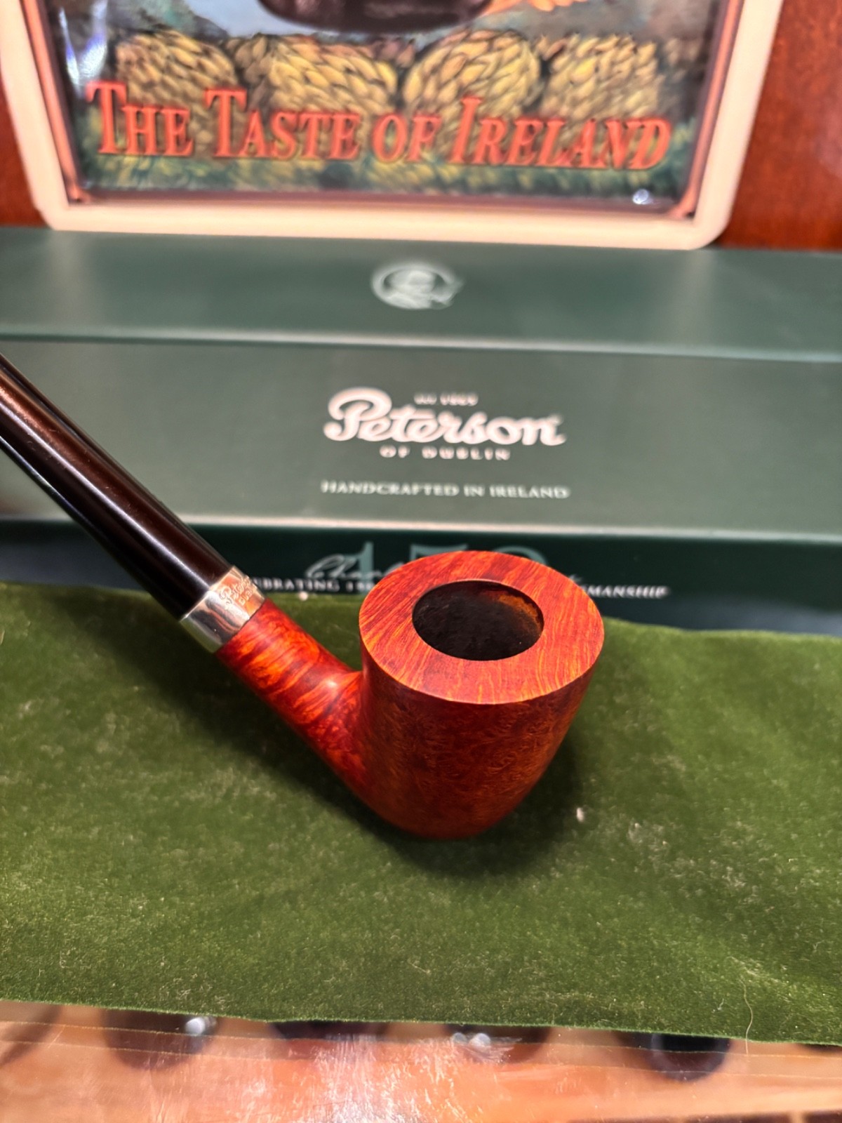 Peterson Churchwarden Smooth (D15) Fishtail Smooth Tobacco Pipe – Lightly Smoked