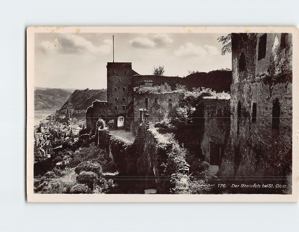 Postcard Der Rheinfels bei St. Goar Germany