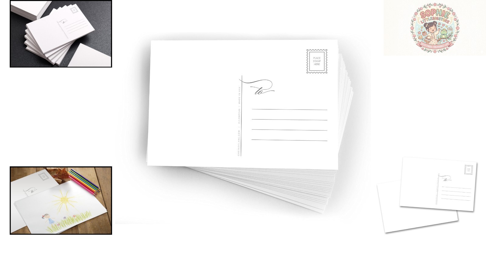 Customizable 4×6 Blank Holiday Postcards – 48ct Perfect for Personalization