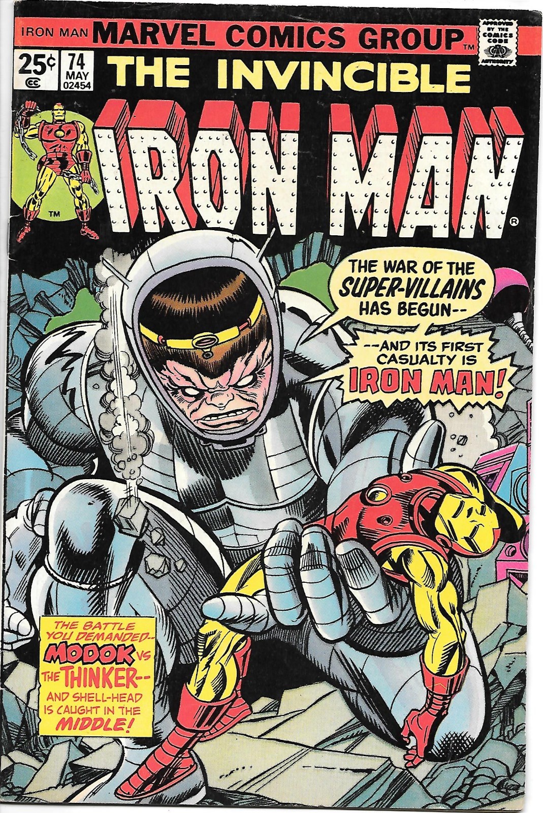 The Invincible Iron Man #74 1975 MODOK The Thinker