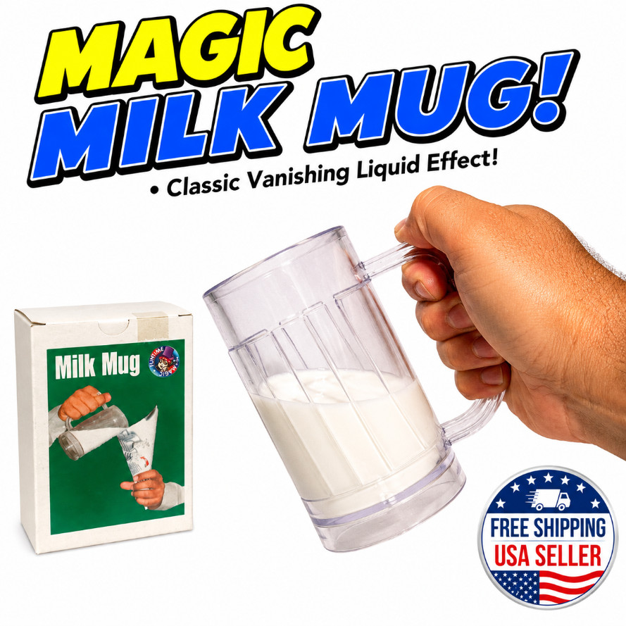 MAGIC MILK MUG PITCHER Plastic Glass Cup Vanishing Liquid Stage Magician Beer