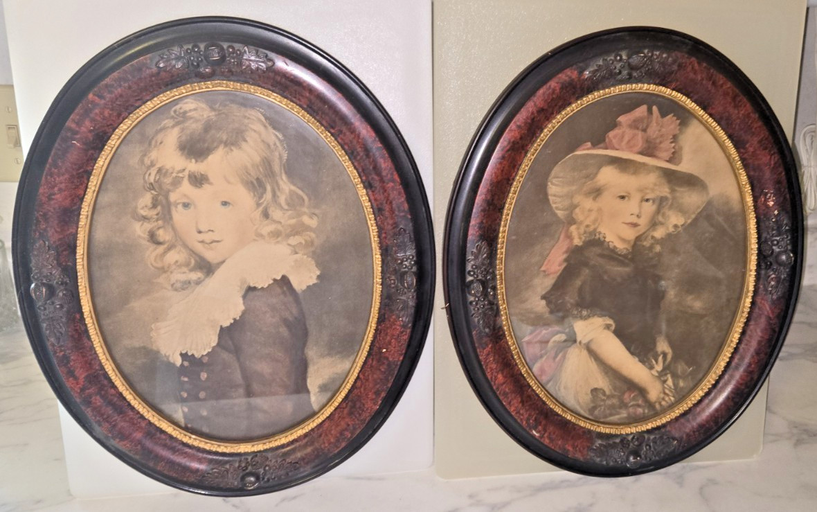 Pair Vintage Matching Ornate picture frames 12 1/2″X 15 1/2″