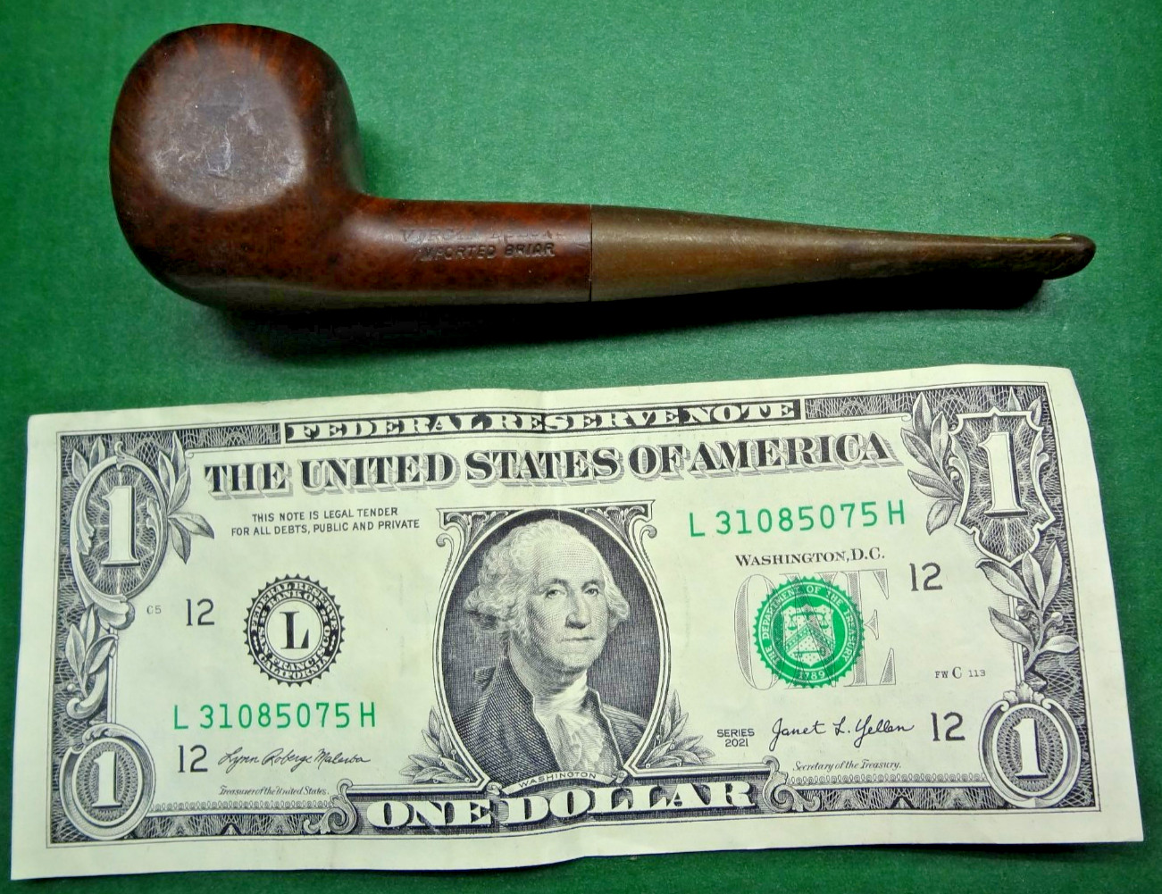 Estate Tobacco Pipe VIRGIN DELUXE IMPORTED BRIAR – FREE SHIPPING!!!
